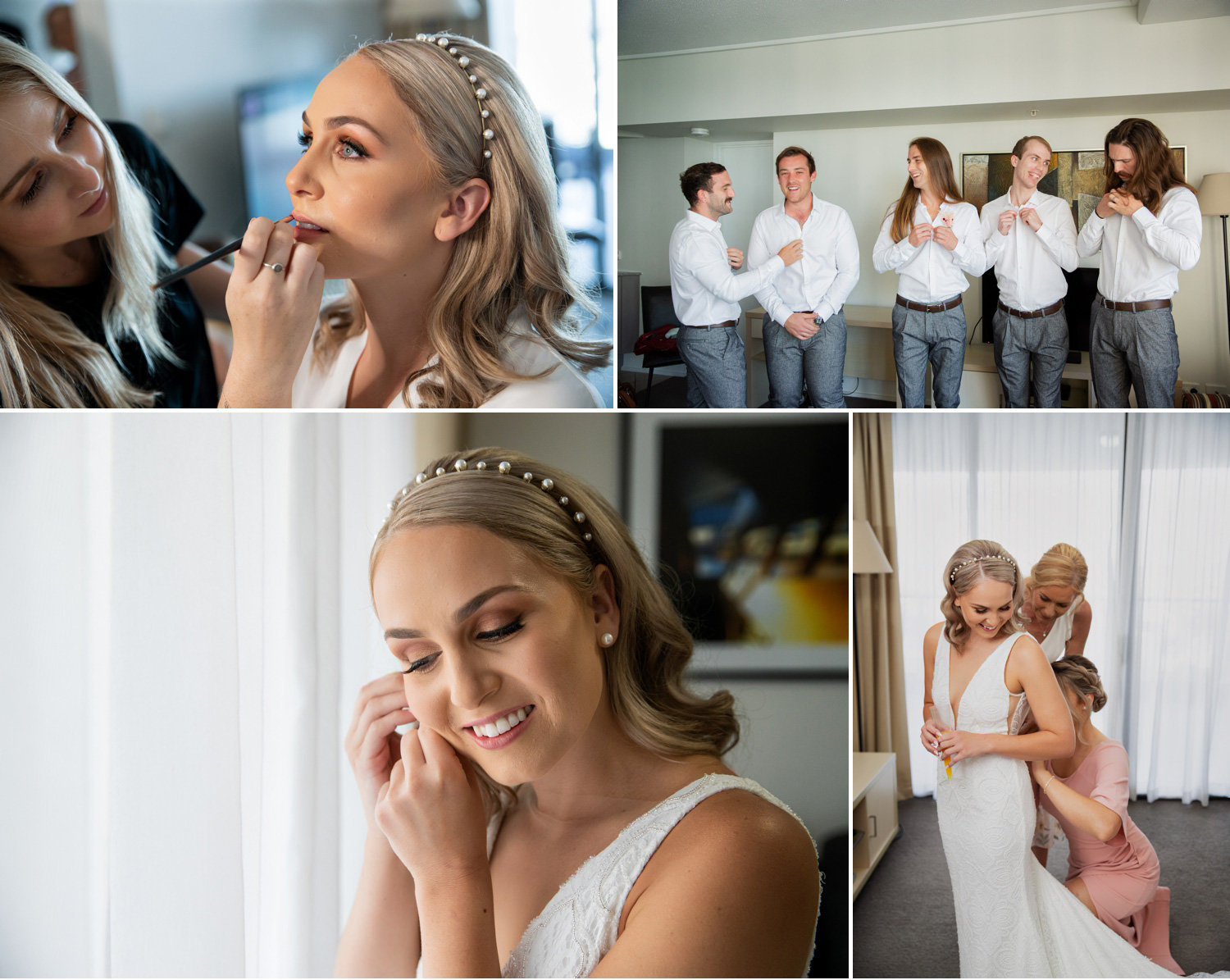 Bride Getting ready for Brisbane Wedding