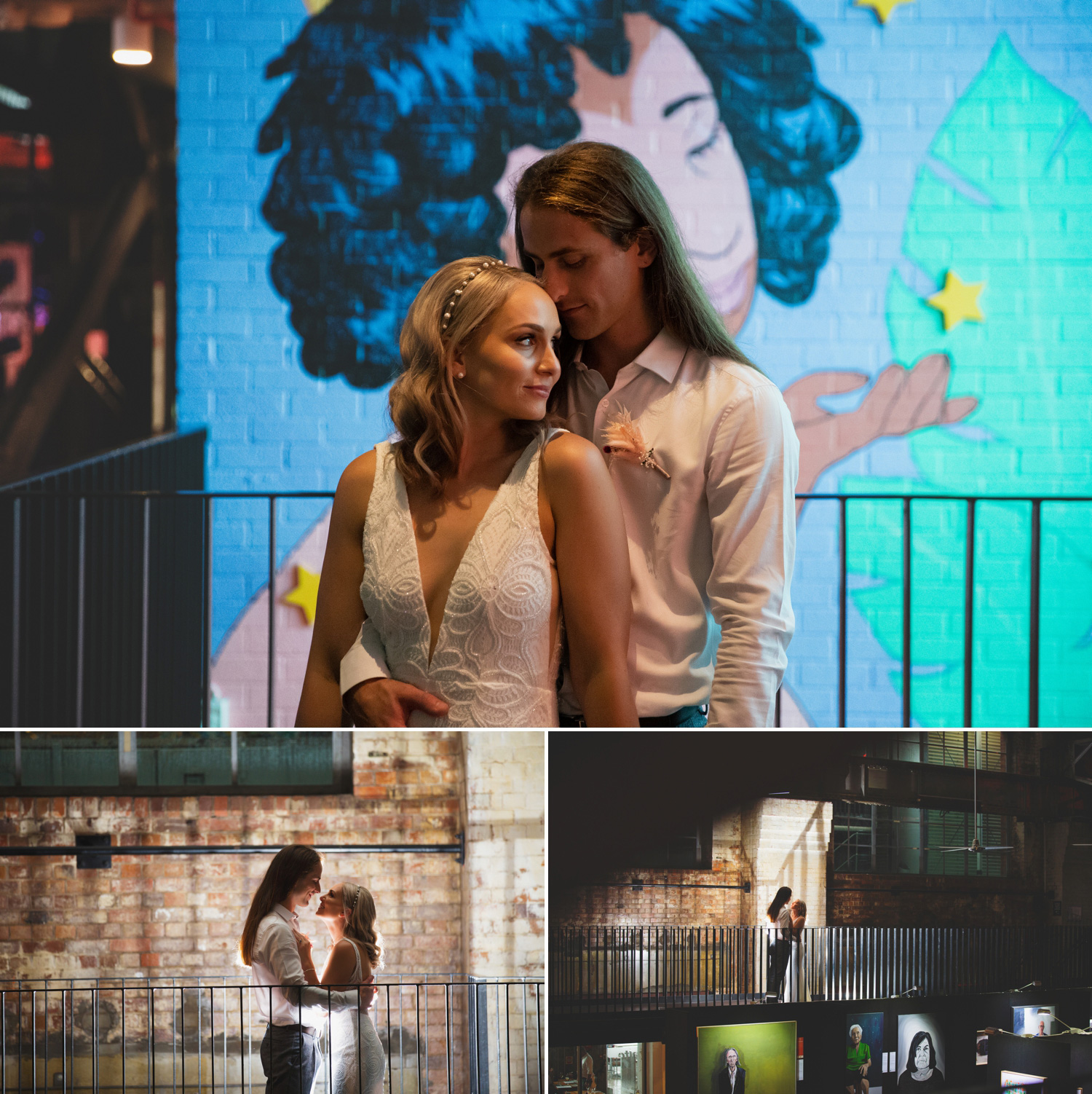 Wedding Photography inside Brisbane Powerhouse