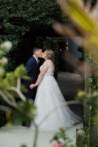 A quiet moment for couple at Sandstone Point Hotel Wedding